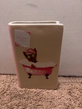 Gucci pink & cream book shaped vase #book #vase